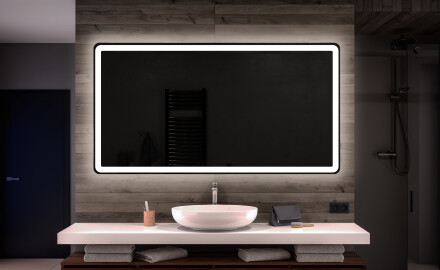 Spejl med LED-baglys LED59