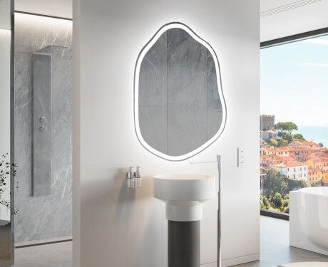 LED Badeværelses spejl med uregelmæssig form E222