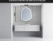 LED Badeværelses spejl med uregelmæssig form E222 #5