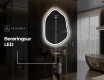 LED Badeværelses spejl med uregelmæssig form E222 #9