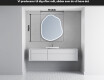LED Badeværelses spejl med uregelmæssig form E223 #5