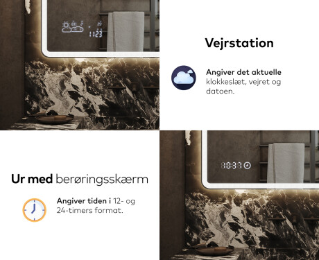 Badeværelsesspejl med lys L141 #7