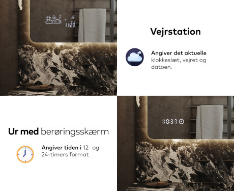 Badeværelsesspejl med lys L142 #7