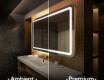 Spejl med lys til badeværelse L143 #1