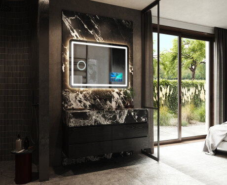 Spejl med lys til badeværelse L143 #2