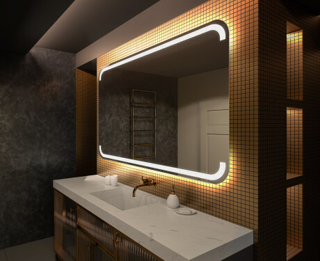 Badeværelsesspejle med LED lys til væg L145