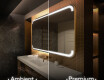 Badeværelsesspejle med LED lys til væg L145 #1