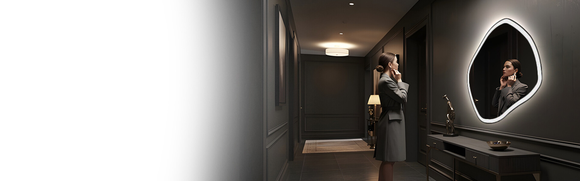 Uregelmæssige LED-spejle